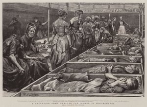 Um abrigo do Exército da Salvação para as Mulheres em Whitechapel